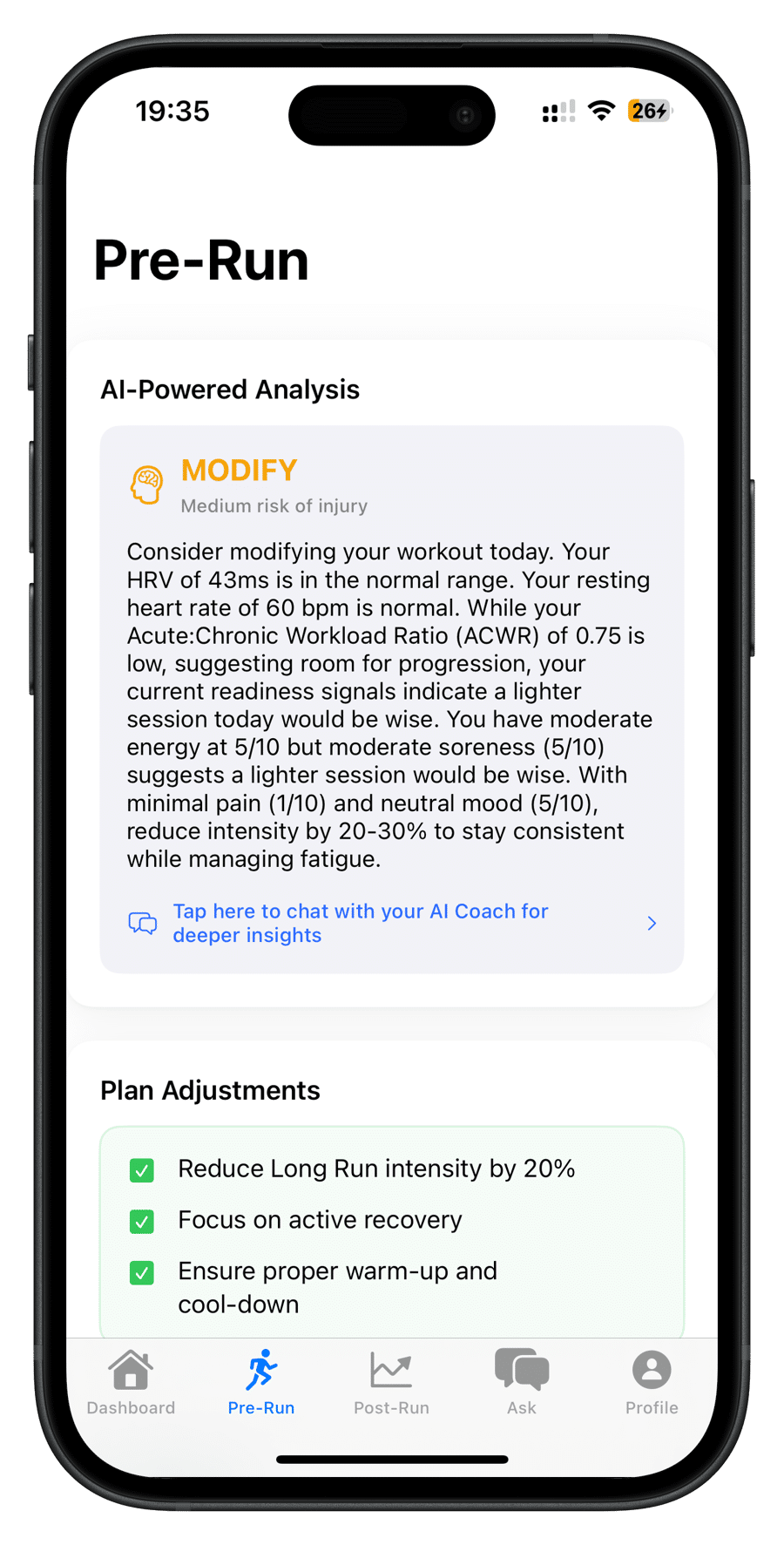 Adapt - Adjust Intensity